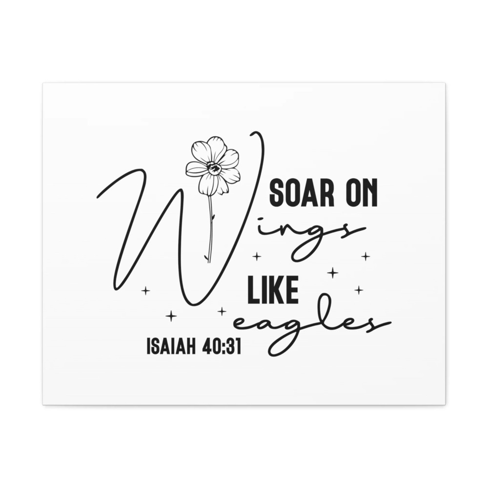 Scripture Walls Isaiah 40:31 Soar on Wings Bible Verse Canvas Christian Wall